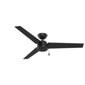 Ventilador de techo Hunter Cassius 52" negro mate