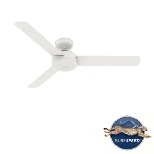 Ventilador de techo Hunter Presto color blanco mate 52"